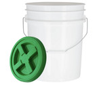 Food Grade Plastic 5 Gallon Bucket With Air Tight Screw On Lid    3 Pack 