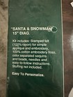 Bucilla Christmas Santa And Snowman  15  Felt Stocking Kit Embroiderey Stitches
