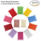 240000 Pieces 2-3mm Mini Foam Balls Rainbow Foam Beads Decorative Slime Beads   
