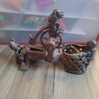 Professor Pug Frog s Great Bicycle Feat Cast Iron Mechanical Bank - Antique