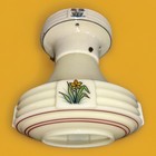 Antique Vintage 1920   s-40   s Petite Dainty Art Deco Custard Floral Light Fixture