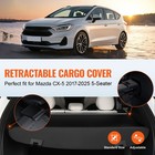 Uimoso Rear Trunk Cargo Cover For Mazda Cx-5 17-24 Oem Upgraded Luggage Shade