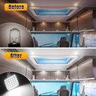 20x Super Bright T10 921 194 6000k White 36 Led Rv Trailer Interior Light Bulbs