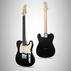      Donner Dtl-100 39  Electric Guitar Glossy Black Solid Body Ss Pickup With Bag