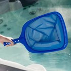 Blue Pool Skimmer Net Leaf   Debris Cleaner With Easy-grip Handle