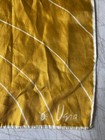 Vtg 70s Vera Neumann Yellow Gold Silk Abstract Geometric Scarf