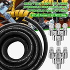 50ft 3 4  Hydraulic Hose With 12pcs Hydraulic Hose Fittings W p 34mpa   4930psi