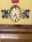 Vintage Coors Mirror Clock Battery Operated Works Great Rare 17   x21   