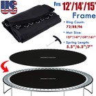 12 13 14 15ft Replacement Trampoline Mat Jumping Round Outdoor Spring Loops
