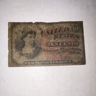 1863 Us Fractional Currency Note 10c Ten Cents - Circulated Uncertified