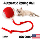Automatic Rolling Ball Smart Cat Dog Toy Electric Pet Self-moving  red 