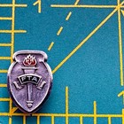 Fta Future Teachers Of America Tiny Brooch Pin Shield Enamel Sterling Silver Lgb