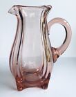Vintage Mckee Apollo Collection - Coral Pink Glass Pitcher - 9 3 4  - 64 Oz 
