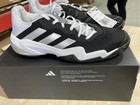 Adidas Men s Barricade Lace-up Tennis Shoes  Black white grey  Size 10  New