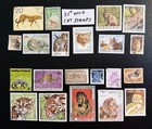 35  Wild Cat Stamps    Nice Mix Of Ww Animal Topical Stamps    lot 375 