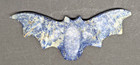 Sodalite Carved Bat Fetish Carving Stone Figurine Signed F      Frank Eustice