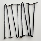 Set Of 8 Black Metal Hairpin Table Legs Industrial Style With Hardware