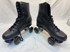 Vintage Chicago Roller Skates - Quads -black Red Wheels
