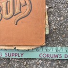 Antique Victorian 1878 Scrapbook Album 50  Ephemera Post Trade Cards Ads As Is