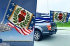 Jesus Sacred Heart Catholic Devotional Garden Outdoor Flag Banner