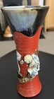 Rare Antique Japanese Sumida Gawa Figural Vase  19th Century Meiji Period Signed
