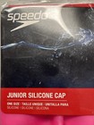 Speedo Junior Hot Pink Swim Cap Solid Silicone Latex Free New In Pkg