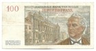 1958 Belgium 100 cent  Francs  Very Fine  Banknote - P129c - Free Shipping