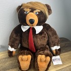 Authentic 2017 Trumpy Bear Deluxe Plush Trump Bear With Pack Away American Flag