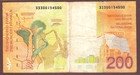 Belgium 200 Francs  Nd  1995 