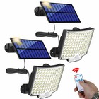 106led Solar Light Outdoor Waterproof With Motion Sensor Floodlight Remote