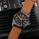 Men   s Military Leather Date Quartz Analog Army Casual Dress Wrist Watch