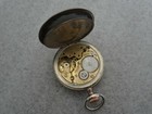 Antique Swiss 15 Jewels Two Tone Silver Case Pocket Watch