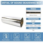 394mil 10mm 65sqft Universal Sound Deadener Mat 236 2 Fiberglass Foam 65 Sqft