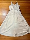 Rare Editions Ivory Satin Dress Size 10 Polyester Formal Flower Girl Sash