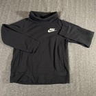 Nike Girl s Sportswear Club Funnel Hoodie M Gray Aa8062-510