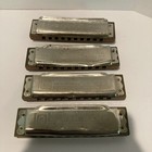 4 M  Hohner Harmonicas Made In Germany Vintage Antique