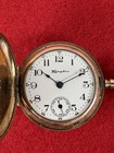 Ladies Hampden 15 Jewel Hunter Case Gold Filled Pocket Watch