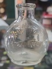 Antique Vintage Holy Water Round 3  Embossed Bottle