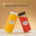 Joyjolt Glass Juice Bottles  16 Oz Glass Bottles With Caps  Set Of 8 Juice Conta