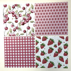 Summer Fruit Paper Sheets 6 X 6 Scrapbook Collage Junk Journal