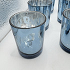12pcs Assorted Blue Votive Candle Holders For Wedding Table Decorations  Gla   