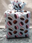 Ice Cream Sandwiches On Cotton Fabric Square Tissue Box Cover  Handmade
