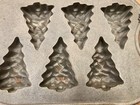 Vintage Rowoco Cast Iron Christmas Pine Tree Muffin Baking Mold Pan