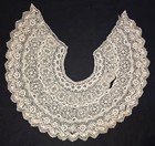 Early Antique Huge Bobbin Lace Collar 30  In Diameter