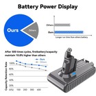 21 6v V6 Battery 6ah For Dyson V6 Sv03 Sv04 Sv05 21 6v Handheld Cleaner Battery