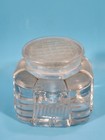 Cut Glass crystal Mid Century Inkwell Square With Cover