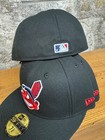 Cleveland Indians Wahoo New Era Fitted Club 59fifty Plain Classic Solid Black