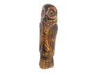 6  Wood Carved Owl Statue  Handmade Decorative Sculpture - Collectible Owl   