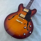 Only One  Es- 335 Electric Semi-hollow Body Guitar Vintage Burst Flame Maple Top