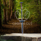 Hand Forged Carbon Steel Viking Outdoor Survival Forest Tactical Spear W sheath